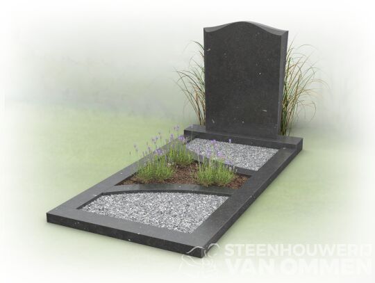 Grafsteen klassiek van Belgisch hardsteen