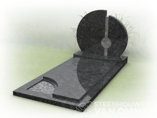 Ronde letterplaat met gesloten dekplaat