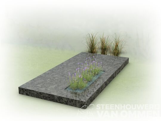 Grafzerk olijfgroen gepolijst