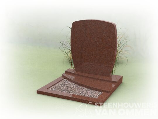 Kort graf met ovale letterplaat