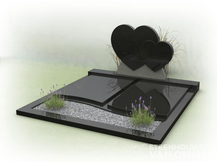 Familiegraf met dubbele harten foto 1