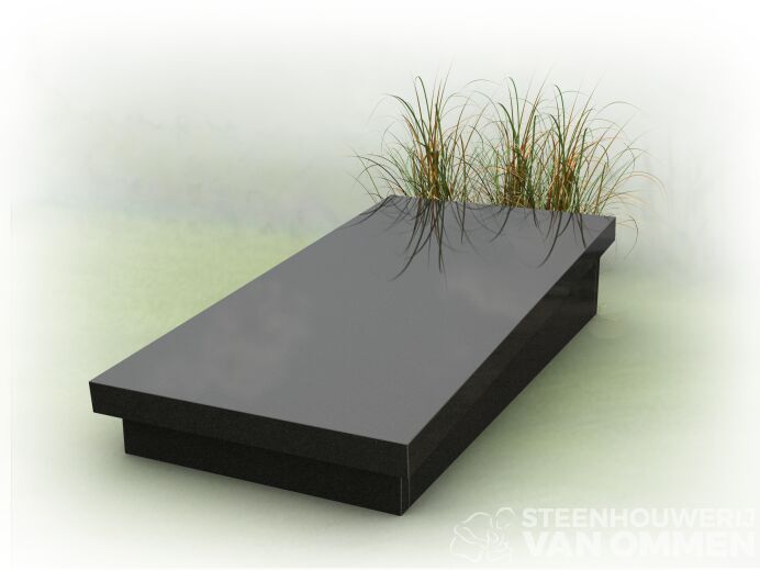 Grafzerk gepolijst donker foto 1