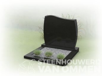 Kort graf met golfkop letterplaat