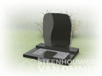 Kort graf met ruwe letterplaat