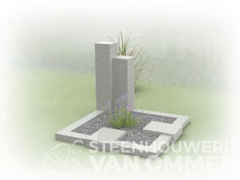 Kort graf met twee zuilen