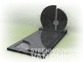 Ronde letterplaat met gesloten dekplaat