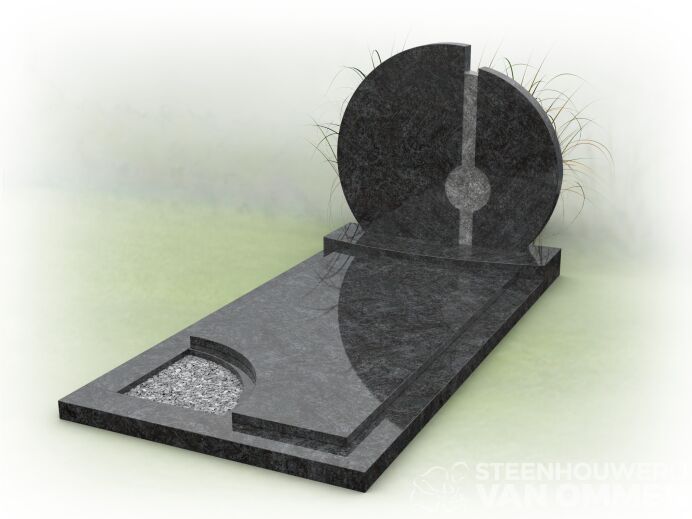 Ronde letterplaat met gesloten dekplaat foto 1